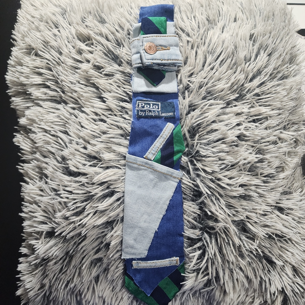 Polo by Ralph Lauren Blue and Green Tie